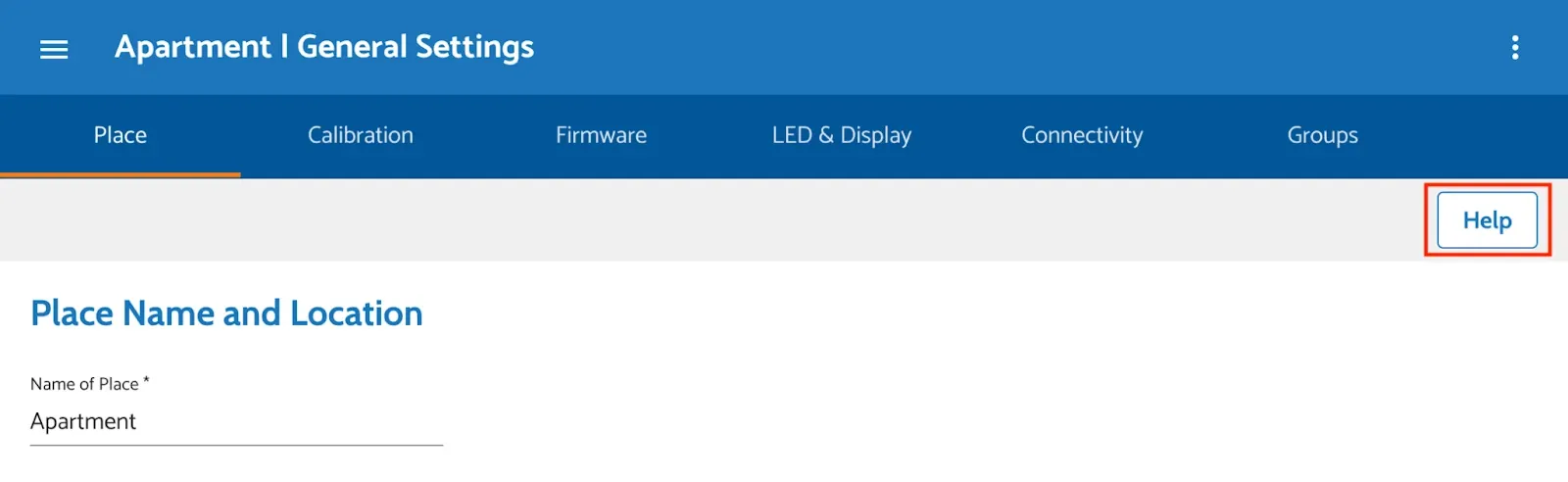 Figure 23: Help button