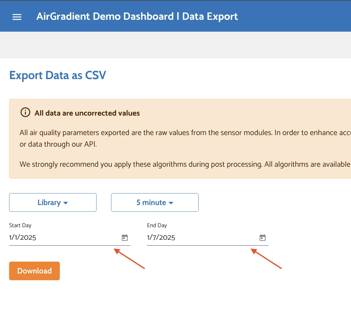 date range select