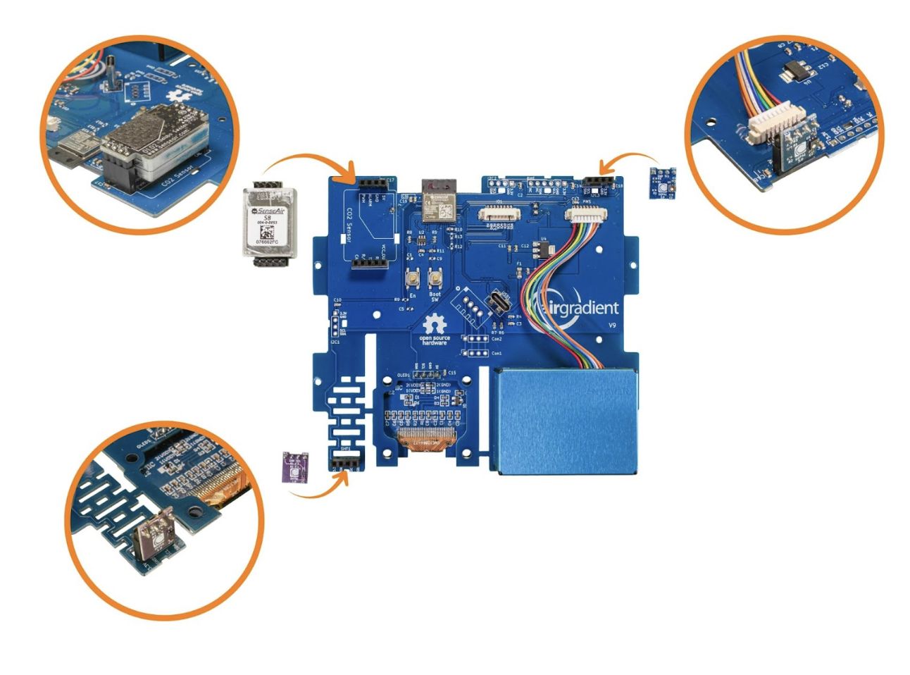 Location of the Components on the PCB